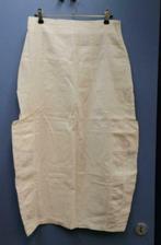 Sarah Pacini creme kleurige rok 100% linnen coated XS 37487, Kleding | Dames, Wit, Zo goed als nieuw, Maat 34 (XS) of kleiner