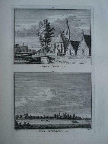 353-354 / Opperdoes en Twisk      Kopergravure 1752 beschikbaar voor biedingen