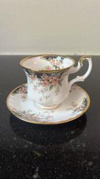 Royal Albert dames kop en schotel Marlborough peach/perzik, Ophalen of Verzenden, Nieuw, Kop en/of schotel