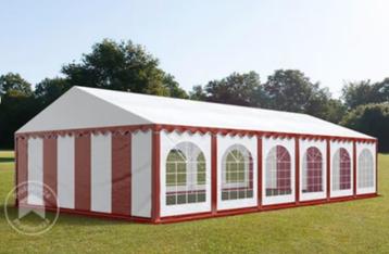 Grote zware PVC partytent opslagtent 6 x 12 meter. Gebruikt beschikbaar voor biedingen
