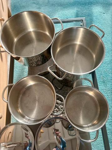 Bk 4 delige zet, steenles steel, inductie en meer. beschikbaar voor biedingen