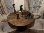 Tafel rond 120 cm met 4 stoelen, Ophalen, Nieuw, 4 tot 6 stoelen