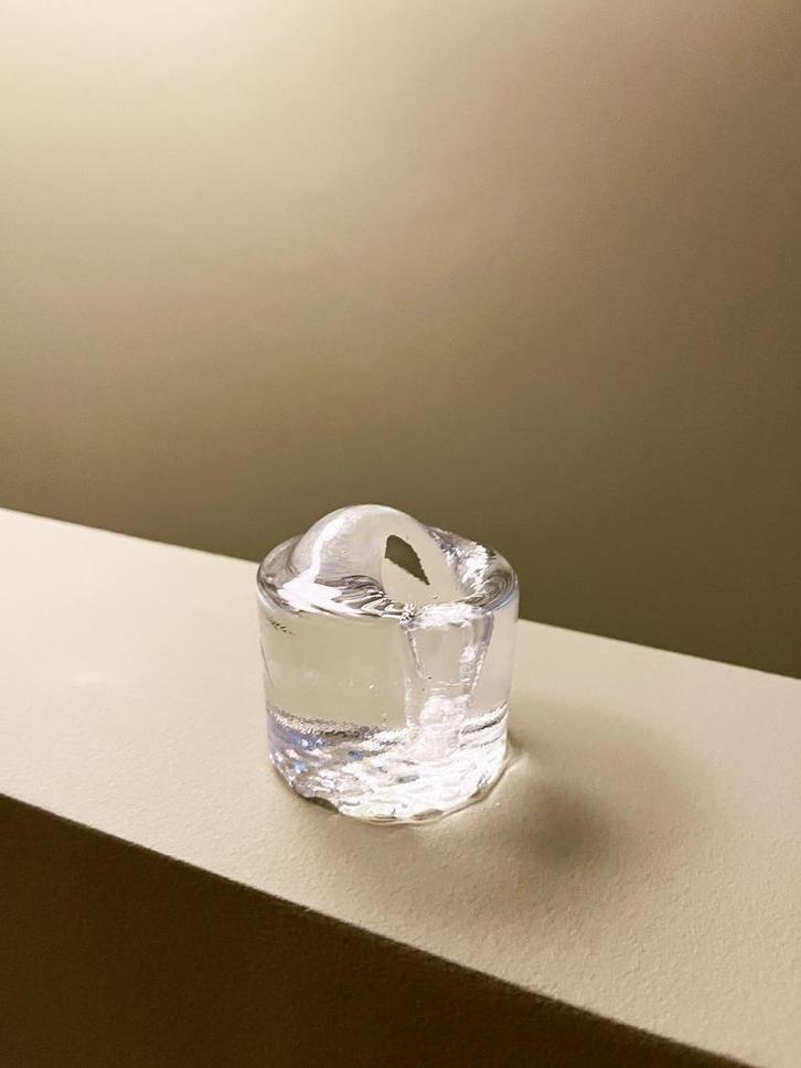 Zweeds design Soliflore vaasje vintage, Antiek en Kunst, Antiek | Glas en Kristal, Ophalen of Verzenden