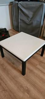Vierkante salontafel 1x1m - Zwart frame, Ophalen