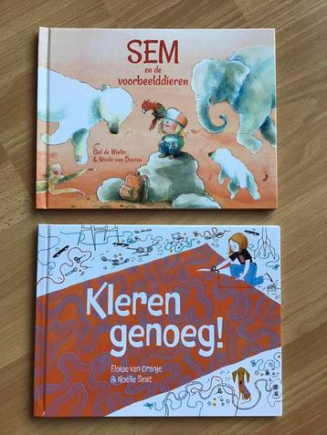 2 prentenboeken Kleren genoeg en Sem en de voorbeelddieren beschikbaar voor biedingen