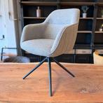 ⚠️OP=OP️⚠️Eleonora Draaibaar eetkamerstoel Jeff Grijs Bouclè, Huis en Inrichting, Stoelen, Ophalen, Nieuw, Industriële, Metaal
