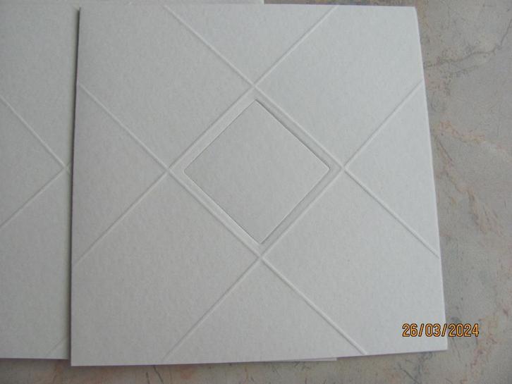 NIEUW 4x PASSE-PARTOUT dubbel KAART venster roomkleur PIPOOS, Hobby en Vrije tijd, Kaarten | Zelf maken, Nieuw, Blanco kaart of Basiskaart