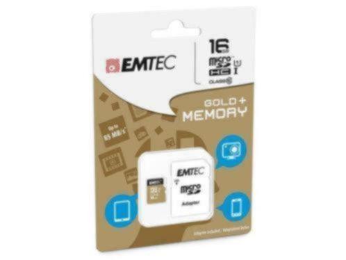 Emtec Micro SDHC 16 GB met Adapter, Audio, Tv en Foto, Fotografie | Geheugenkaarten, Nieuw, MicroSDHC, 16 GB, Ophalen of Verzenden