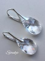 Oorbellen Swarovski kristal NIEUW goud zilver ketting parel, Met kristal, Hangers, Verzenden, Nieuw