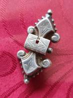 Zilveren Broche Bijbelslotje, Antiek en Kunst, Antiek | Goud en Zilver, Ophalen of Verzenden, Zilver