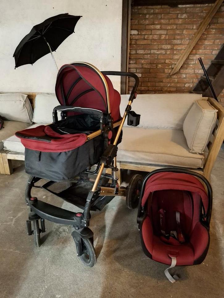 Mio Amore 3-in-1 kinderwagen / buggy, Kinderen en Baby's, Kinderwagens en Combinaties, Zo goed als nieuw, Combiwagen, Overige merken
