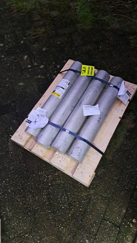 Aluminium rond staf rondstaf 105 x 650, Doe-het-zelf en Verbouw, Metalen, Nieuw, Aluminium, Ophalen