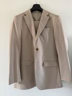 Beige heren pak linnen look, Kleding | Heren, Kostuums en Colberts, Ophalen of Verzenden, Zo goed als nieuw, Beige