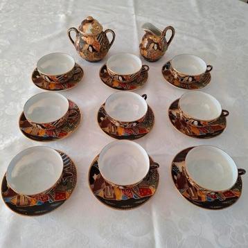Satsuma Kutani thee servies Japan beschikbaar voor biedingen