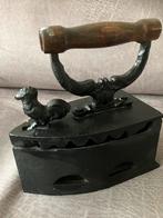 Gietijzeren kolen strijkijzer, Antiek en Kunst, Ophalen of Verzenden