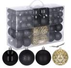 Kerstballen | 100 Stuks | Zwart Tinten/Goud, Ophalen, Zo goed als nieuw