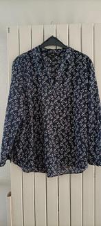 blouse donkerblauw en lila maat 48, Ophalen of Verzenden, Zo goed als nieuw, Maat 46/48 (XL) of groter