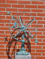 Grote bronzen ZONNEWIJZER / geen verzendkosten / nieuw, Nieuw, Info@huisentuindecoratiemarie.nl, Huis en tuin decoratie marie