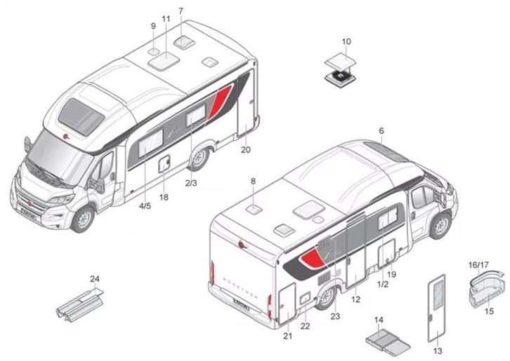 Camper schades of reserve onderdelen XGO- of Rimor campers, Diensten en Vakmensen, Reparatie en Onderhoud | Caravans en Campers