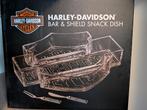Harley Davidson Bar & Shield Snack Schaal, Ophalen of Verzenden, Nieuw, Rvs of Chroom, Los bestek