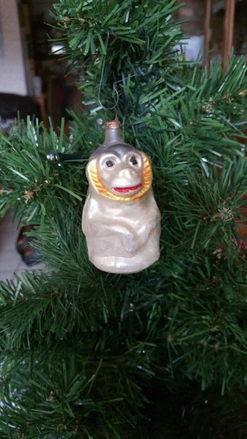antieke kerstbal nr 295 model aap, Diversen, Kerst, Gebruikt, Ophalen of Verzenden