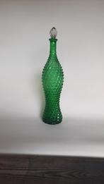 Fles/karaf, glasfabriek Empoli italië, lees de beschrijving, Overige kleuren, Ophalen of Verzenden, Minder dan 50 cm, Glas
