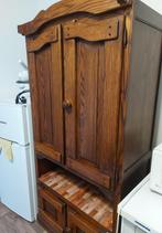 Kast, Vintage, Retro, Huis en Inrichting, Kasten | Kledingkasten, Gebruikt, 50 tot 100 cm, Eikenhout, 150 tot 200 cm