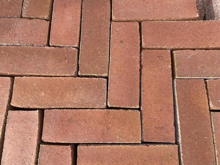 Gebakken bruin genuanceerde dikformaten (BRUNO) D2, Tuin en Terras, Tegels en Klinkers, Nieuw, Klinkers, Keramiek, Ophalen