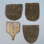 4 antieken trotseerloodje trotseerloodjes één uit 1743, Ophalen of Verzenden