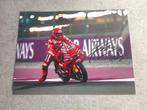 Foto van Marc Marquez met echte handtekening, Verzamelen, Ophalen of Verzenden, Zo goed als nieuw, Motoren