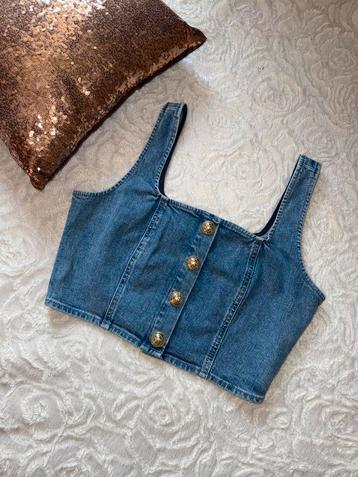 Nikkie denim top maat 38 beschikbaar voor biedingen