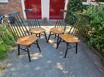 Vintage Pastoe Tapiovaara spijlen stoelen  set van 4, Huis en Inrichting, Ophalen, Gebruikt, Wit