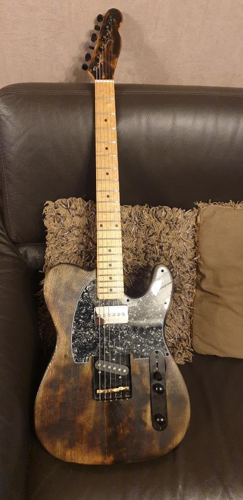 Harley Benton TE30 modded, Muziek en Instrumenten, Snaarinstrumenten | Gitaren | Elektrisch, Zo goed als nieuw, Solid body, Overige merken
