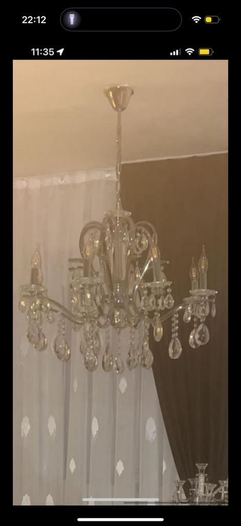 Kroonluchter, Huis en Inrichting, Lampen | Kroonluchters, Zo goed als nieuw, Ophalen of Verzenden