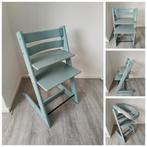 Stokke Tripp Trapp aqua blue nieuw model evt. met newbornset, Ophalen of Verzenden, Zo goed als nieuw, Stokke Tripp Trapp, Stoelverkleiner