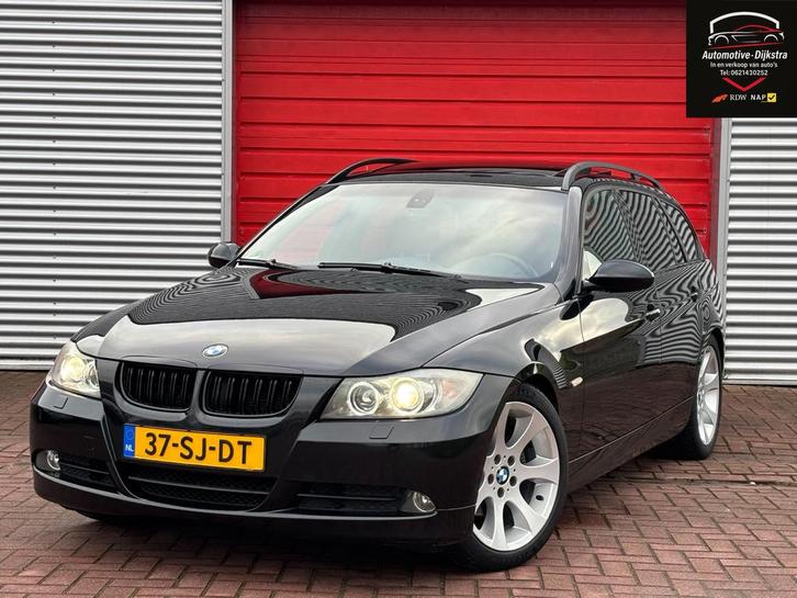 BMW 3-Serie E91 325I Touring/Pano-Dak/Navi/Trekhaa/Vol-Leder, Auto's, BMW, Bedrijf, 3-Serie, ABS, Adaptieve lichten, Airbags, Airconditioning