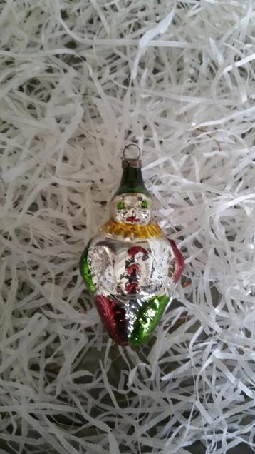 oude kerstbal nr 100 model clown beschikbaar voor biedingen