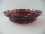 paarsglazen schaal W.J.Rozendaal, Kristalunie Maastricht, Antiek en Kunst, Antiek | Glas en Kristal, Ophalen of Verzenden