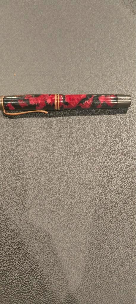 Columbus Express Celluloid Vulpen - 14krt Goud - Model 2425, Antiek en Kunst, Antiek | Bestek, Ophalen of Verzenden