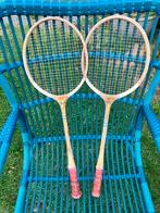 Houten badmintonrackets bayer perlon, Ophalen of Verzenden, Gebruikt, Overige sporten, Overige typen