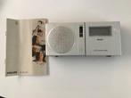 Philips vintage clockradio, Audio, Tv en Foto, Radio's, Ophalen of Verzenden, Gebruikt, Wereldontvanger