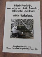 VW Volkswagen Avance Polo, Golf, Jetta, Passat Actiemodel, Boeken, Auto's | Folders en Tijdschriften, Ophalen of Verzenden, Zo goed als nieuw