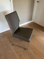 6 Bert Plantagie stoelen - Taupe, Huis en Inrichting, Stoelen, Ophalen, Gebruikt, Metaal, Grijs