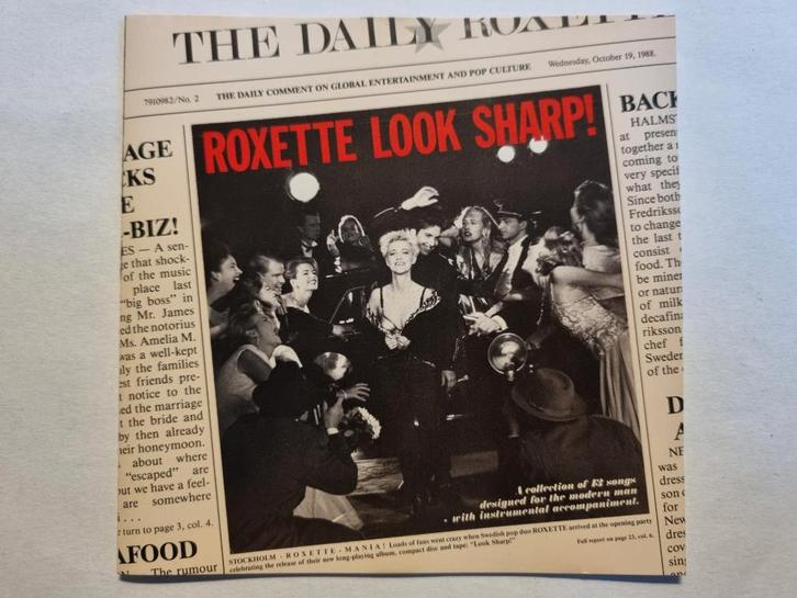 CD Roxette - Look Sharp ! (1988, izgs, o.a. The Look), Cd's en Dvd's, Cd's | Rock, Zo goed als nieuw, Poprock, Ophalen of Verzenden