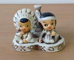 Peper en Zoutstel - Indianenkinderen - vintage - Japan, Gebruikt, Ophalen of Verzenden, Nvt, Nvt
