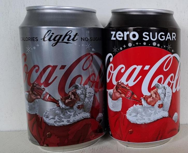 Coca-Cola Blikken uit Nederland Kerst 2016 Light en Zero, Verzamelen, Merken en Reclamevoorwerpen, Gebruikt, Verpakking, Ophalen of Verzenden