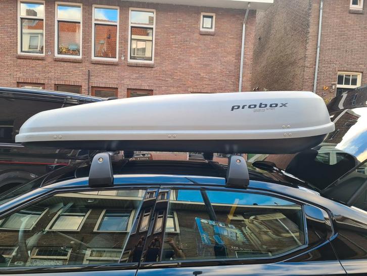 Te huur: Dakkoffer Hapro probox 560 / dakdragers €1,- per..., Auto diversen, Dakkoffers, Ophalen