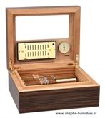 ADORINI  HUMIDOR VITTORIA M DELUXE - MAKASSAR FINEER   h159, Verzenden, Nieuw, Tabaksdoos of Verpakking