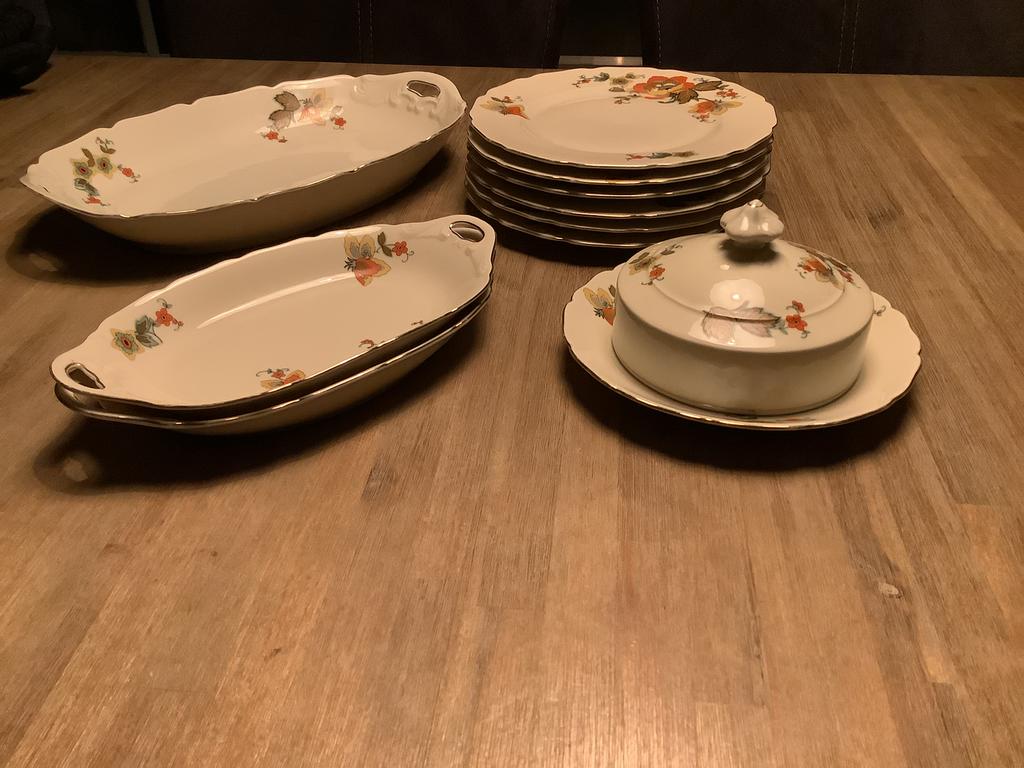 Mooi ontbijt servies, Ophalen of Verzenden