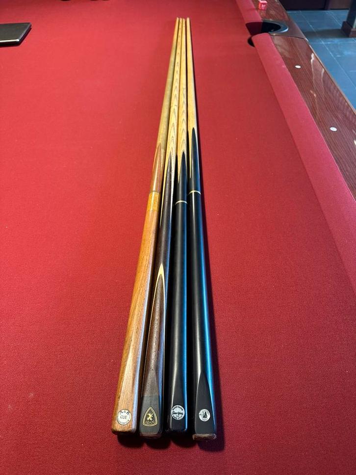 Hand made snooker keuen met Kamui black tip, Sport en Fitness, Biljarten en Poolen, Zo goed als nieuw, Keu of Ballen, Ophalen